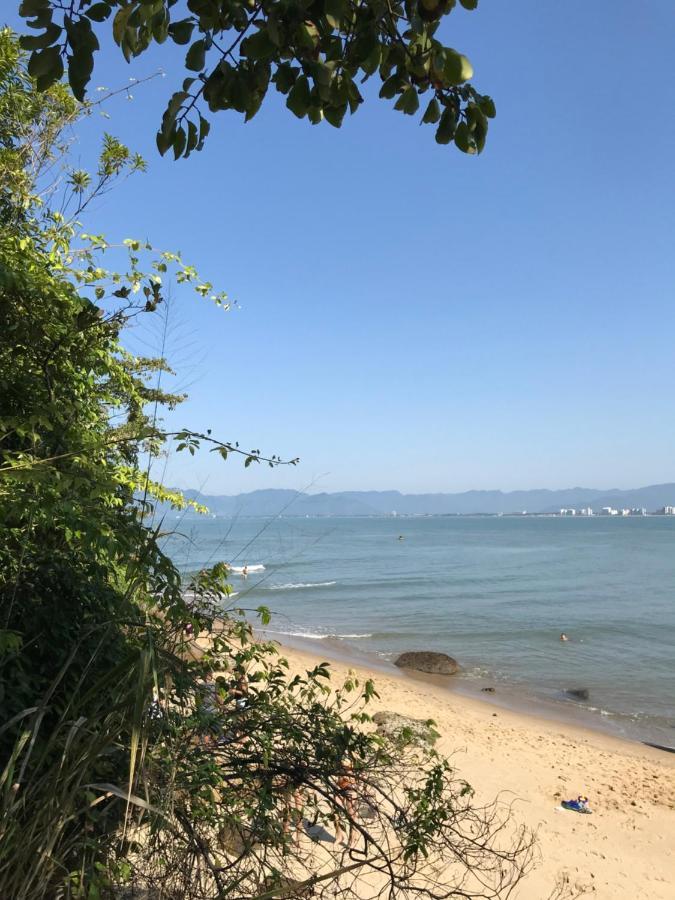 Apartamento Pe Na Areia Frente Para O Mar E Piscina Na Prainha Caraguatatuba Luaran gambar