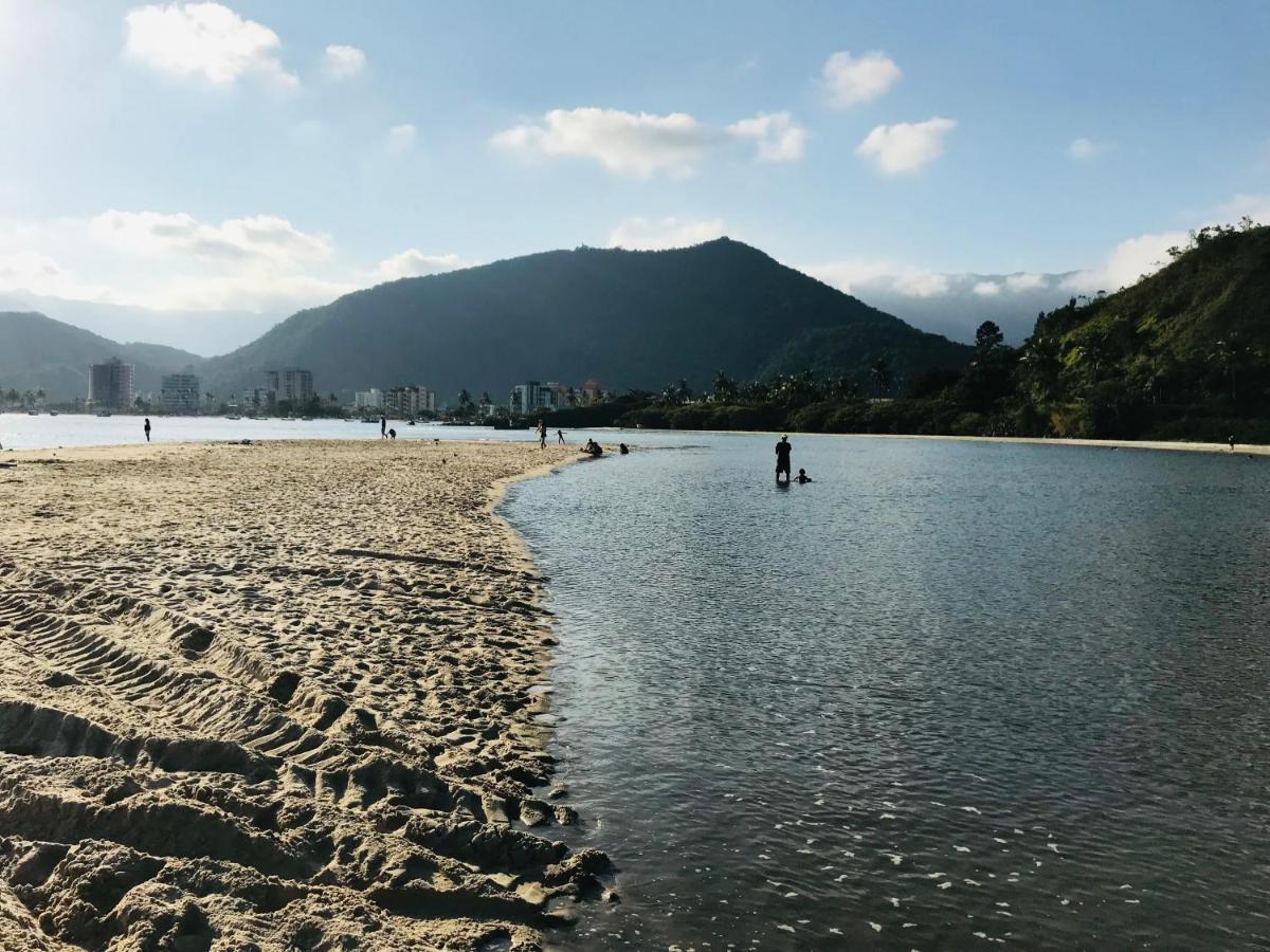 Apartamento Pe Na Areia Frente Para O Mar E Piscina Na Prainha Caraguatatuba Luaran gambar